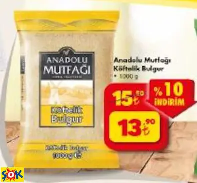 ANADOLU MUTFAĞI KÖFTELİK BULGUR